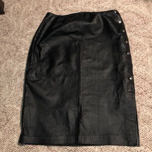 Leather skirt